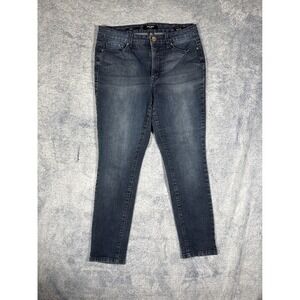 Nine West Gramercy Skinny Jeans Womens 10P Dark Wash Petite‎ Stretch Denim